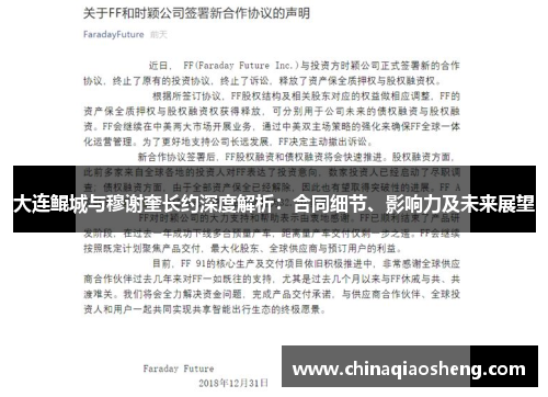 大连鲲城与穆谢奎长约深度解析:合同细节、影响力及未来展望 大连鲲城与穆谢奎长约深度解析:合同细节、影响力及未来展望