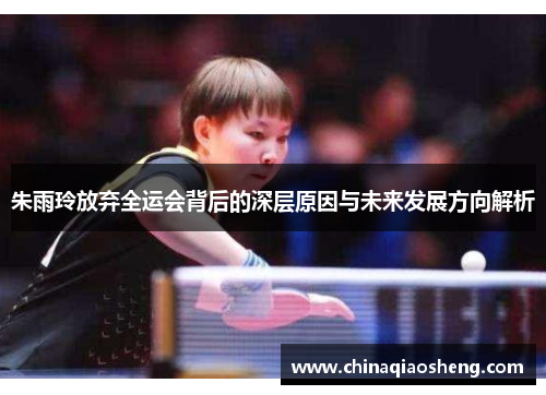 朱雨玲放弃全运会背后的深层原因与未来发展方向解析